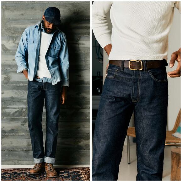 Imogene + Willie Lewis Jeans Indigo Rigid Selvage Denim - Picture 1 of 10